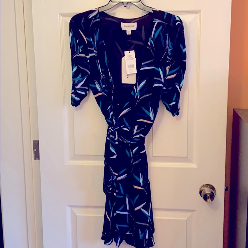 Women’s new blue peacock dress.
